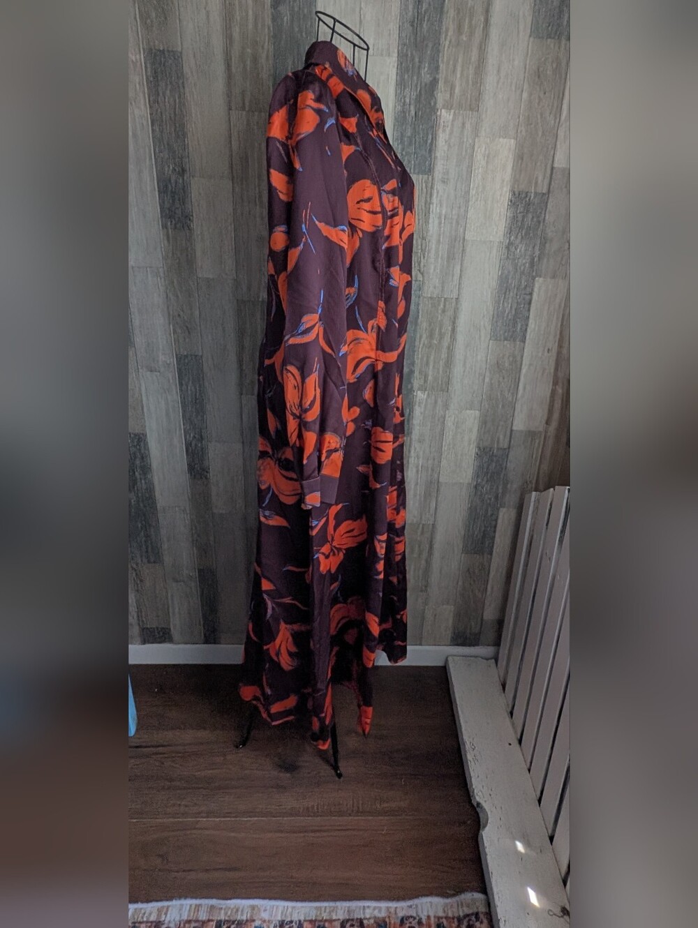 Exquoise Anthropologie New With Tags Xl Maxi Shirt Dress - Picture 7 of 16